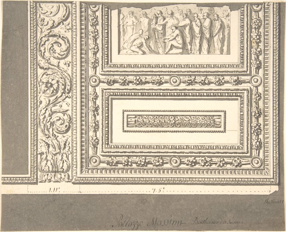 Detail of Ceiling, Palazzo Massimi MET DP805625