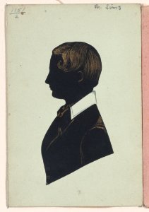 Double sided silhouette portraits of Mr. Sims and a young woman Met DP887341