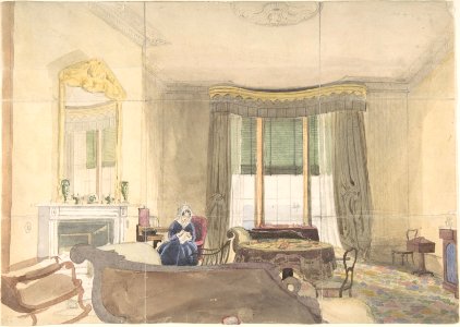 Drawing Room with Seated Woman MET DP806227