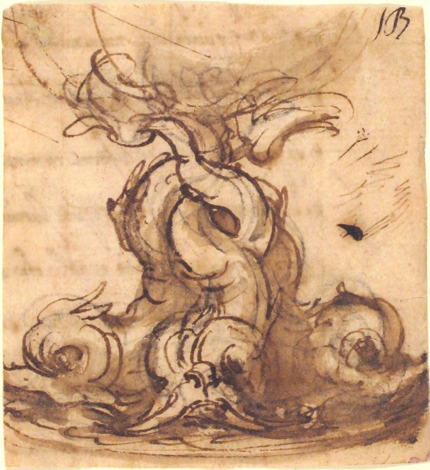 Design for the Base of a Vessel with Three Dolphins. MET 52.570.279