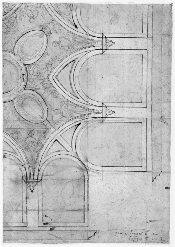 Design for the Ceiling Decoration in Vasari's House in Arezzo MET MM59440