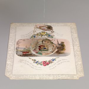Double cobweb valentine with Venetian scene MET DP-12595-004