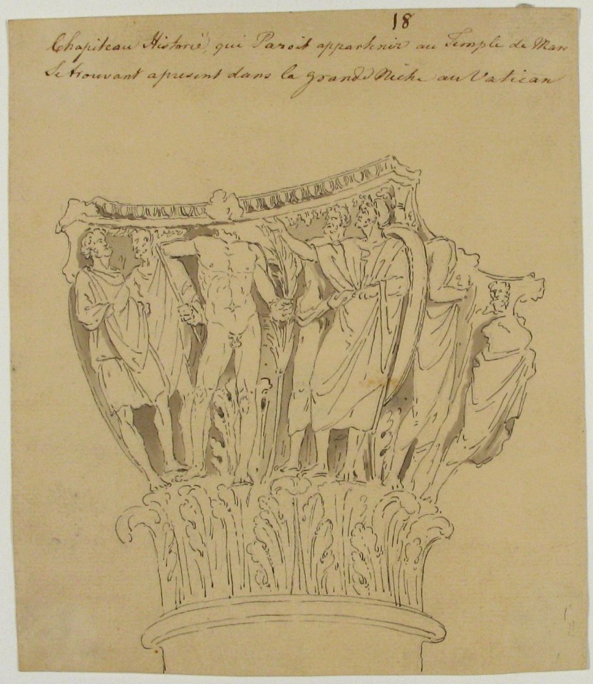 Drawing of Capital from the Vatican MET 63.712.67