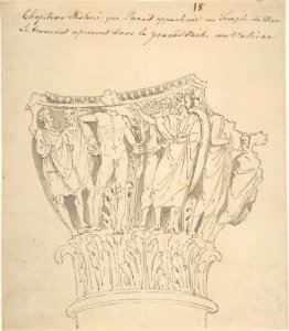 Drawing of Capital from the Vatican MET DP808767