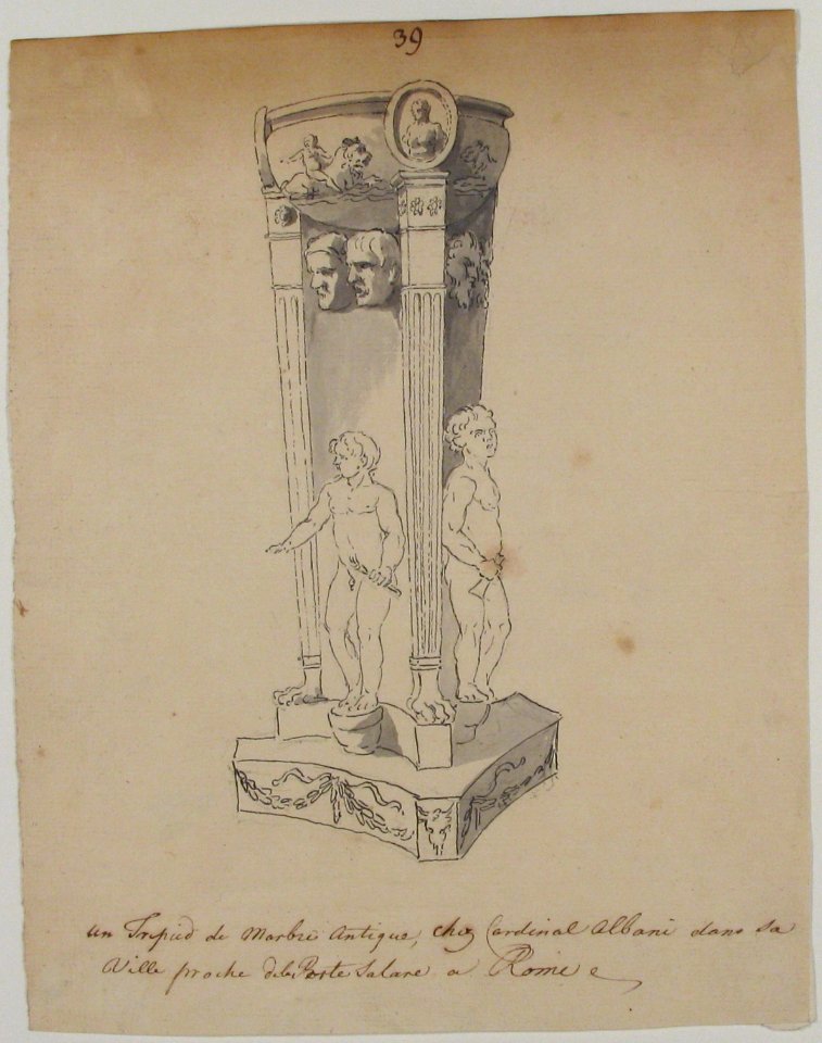 Drawing of Antique Tripod MET 63.712.68