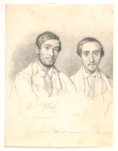 Double Portrait of the Artists E.F. Kloss and G. Pellicia MET DP831815