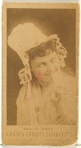 Dollie Ames, from the Actors and Actresses series (N45, Type 1) for Virginia Brights Cigarettes MET DP828872