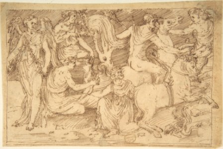 Drawing of Bas-Relief MET DP801885