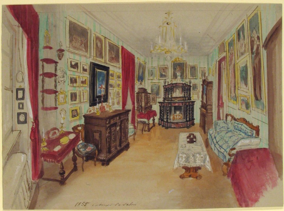 Drawing of an Interior- Cabinet du Salon MET 1972.642.4