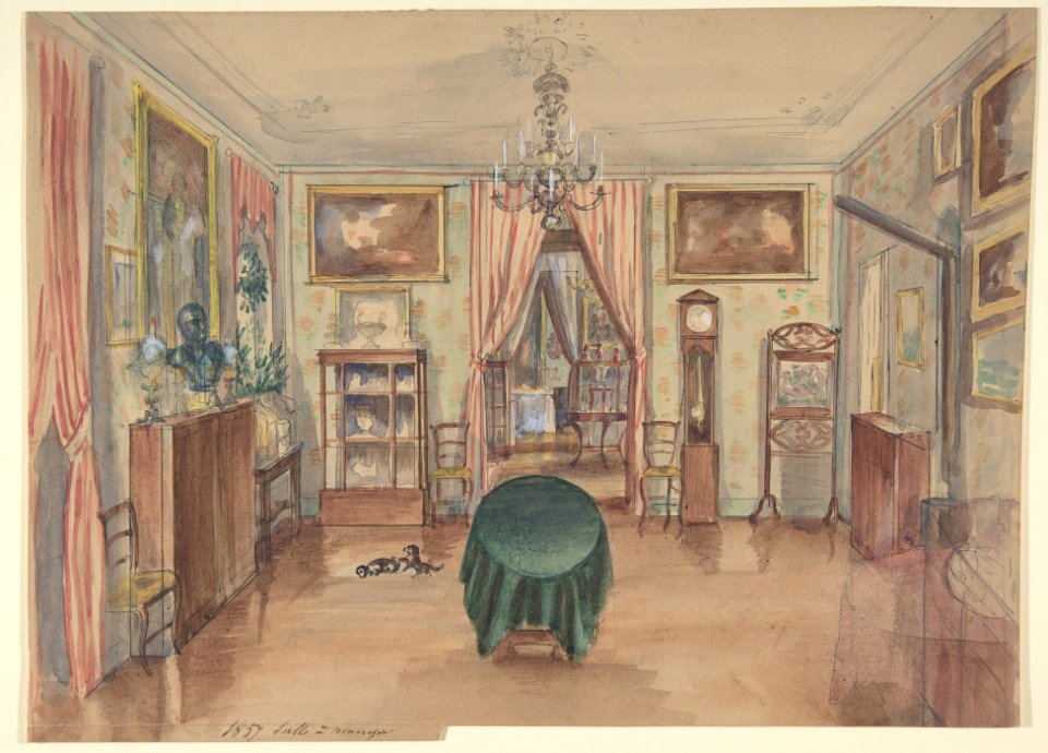 Drawing of an Interior- Salle à manger MET DP809354
