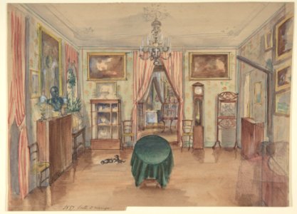 Drawing of an Interior- Salle à manger MET DP809354
