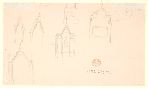 Drawing of an Interior- Salon MET DP809416