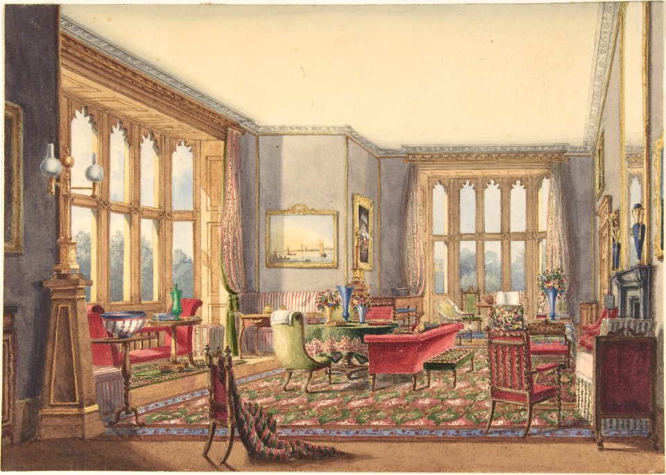 Drawing Room, Guys Cliffe, Warwickshire MET DP806224