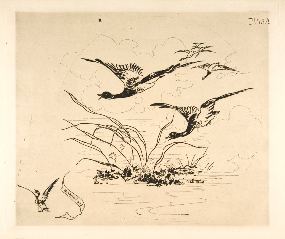 Ducks (Decoration for a Plate) MET DP814352