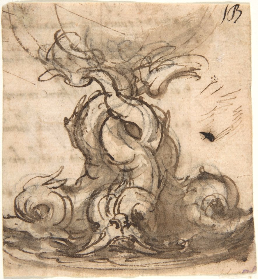 Design for the Base of a Vessel with Three Dolphins. MET DP809608