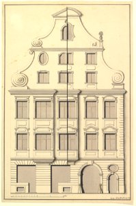 Drawing for the Street Elevation of a Town House MET DP819786