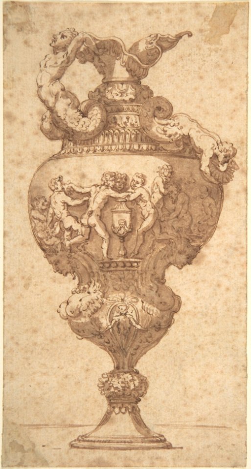 Drawing after an Antique Vase. MET DP802025