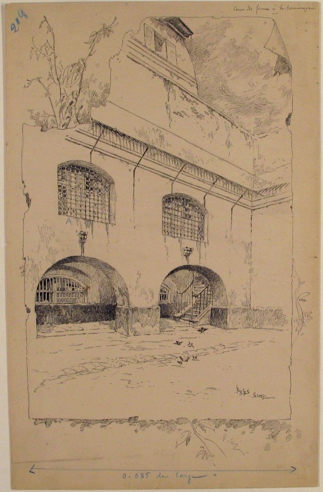 Drawing for Book Illustration, "Cour des femmes à la Conciergerie" MET 60.620.55