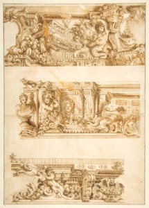 Drawing for Engraving in Raccolta di Vari Schizzi, Venice, 1747, After Angelo Rosis. MET DP812249