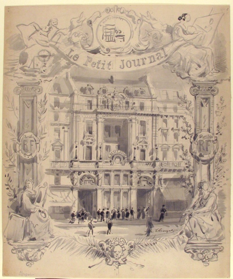 Drawing for title page "Le Petit Journal" MET 53.532.6