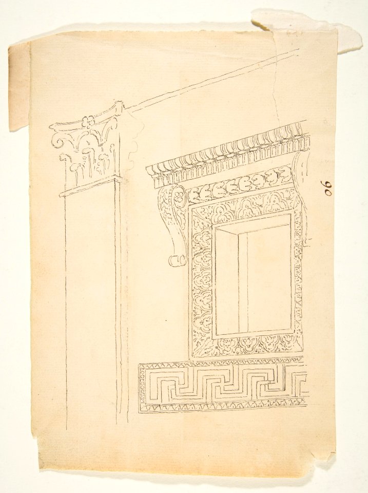 Drawing After an Architectural Fragment with a Corinthian pilaster MET DP812697