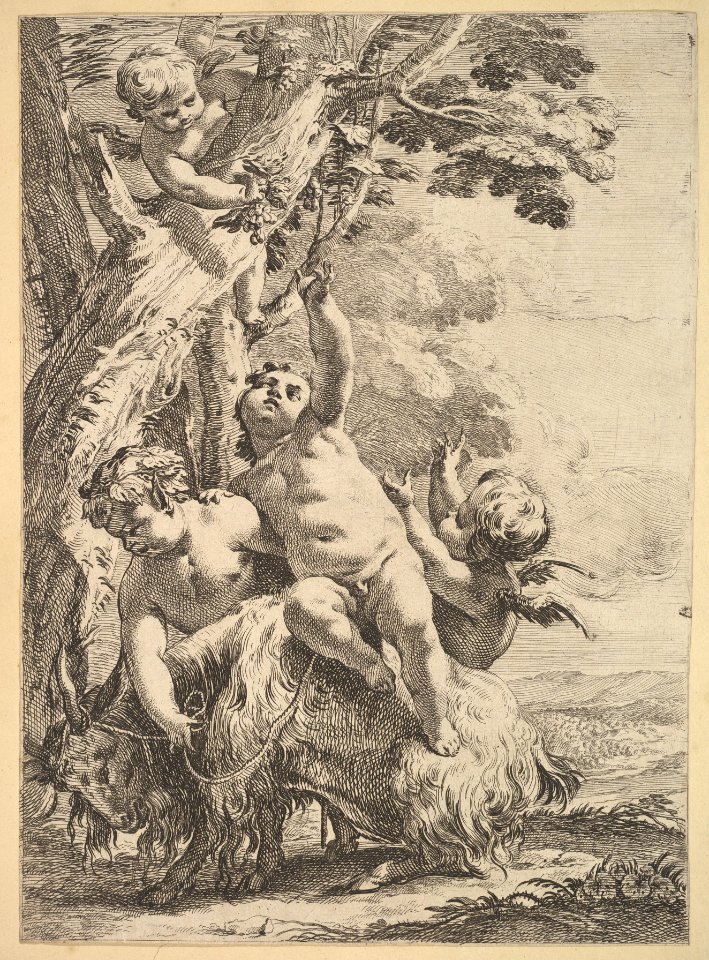 Drunken Bacchantes and Putti MET DP826668