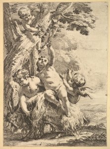 Drunken Bacchantes and Putti MET DP826668