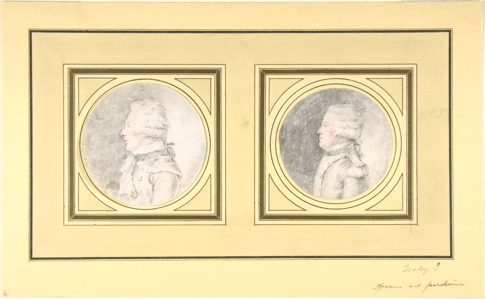 Drawings for Portrait Engraving of a Man MET DP808807