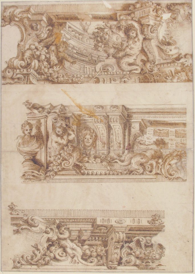 Drawing for Engraving in Raccolta di Vari Schizzi, Venice, 1747, After Angelo Rosis. MET 1971.513.34