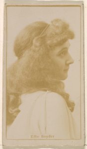 Effie Snyder, from the Actresses series (N245) issued by Kinney Brothers to promote Sweet Caporal Cigarettes MET DP859605