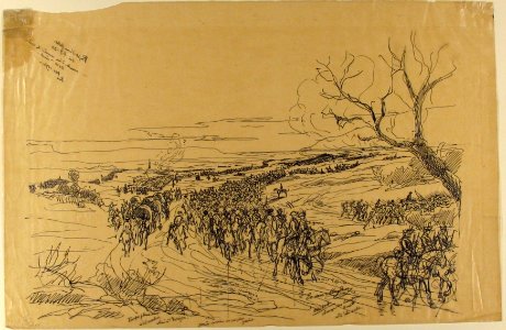 Drawing for an Etching- Cavaliers in a Landscape MET 44.27.1