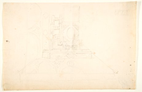 Drawing After and Architectural Fragment of a Coffered Ceiling MET DP812701