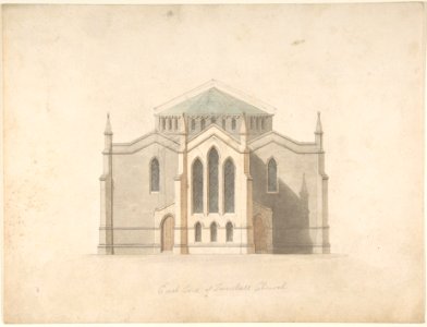 East End of Tunstall Church (recto and verso) MET DP806360