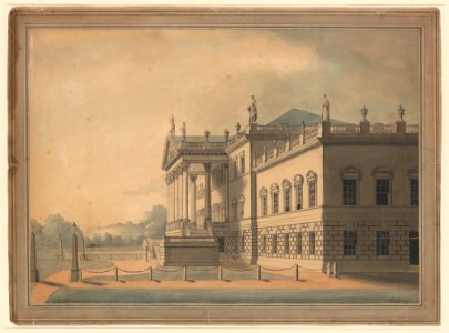 East Front of Wentworth Woodhouse, Yorkshire MET DP244887