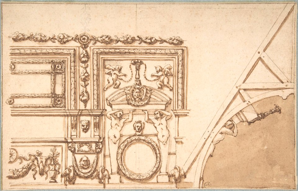 Drawing for Ceiling Decoration MET DP802676