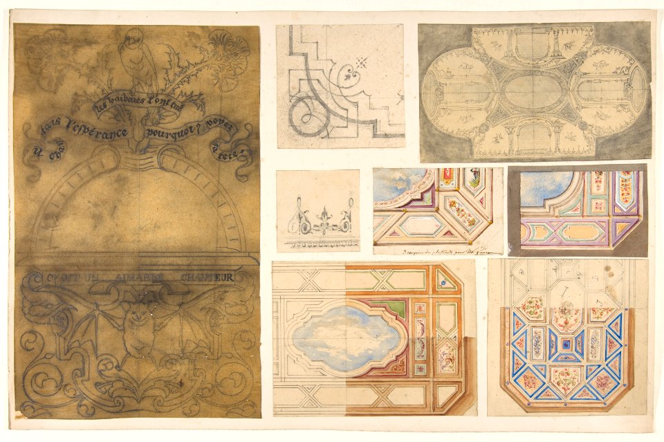 Eight designs for a ceiling MET DP811688
