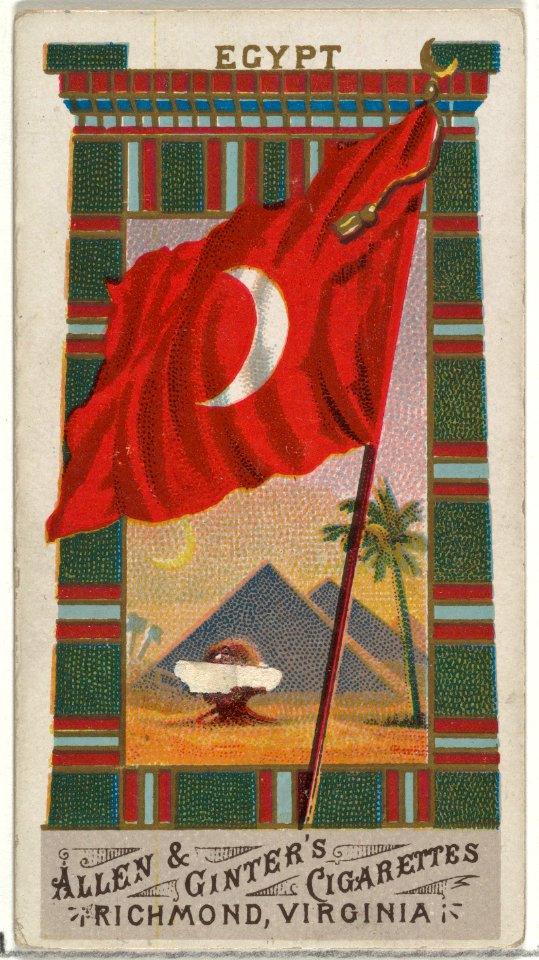 Egypt, from Flags of All Nations, Series 1 (N9) for Allen & Ginter Cigarettes Brands MET DP841347