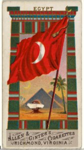 Egypt, from Flags of All Nations, Series 1 (N9) for Allen & Ginter Cigarettes Brands MET DP841347