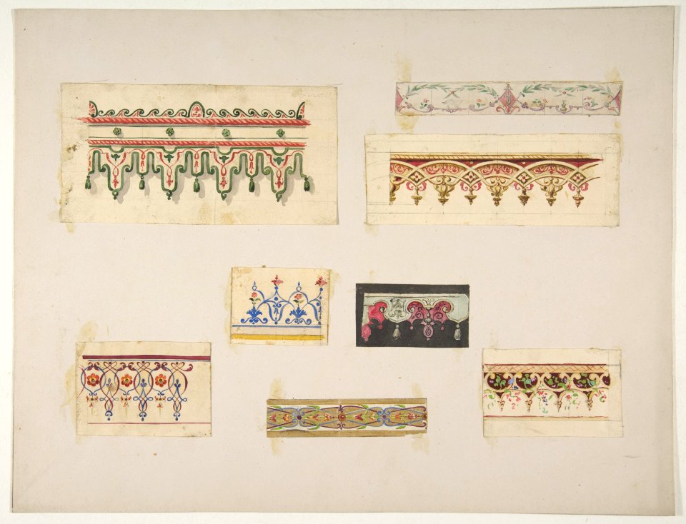 Eight designs for decorative borders MET DP811384