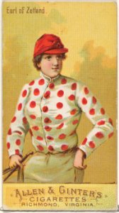 Earl of Zetland, from the Racing Colors of the World series (N22b) for Allen & Ginter Cigarettes MET DP835240