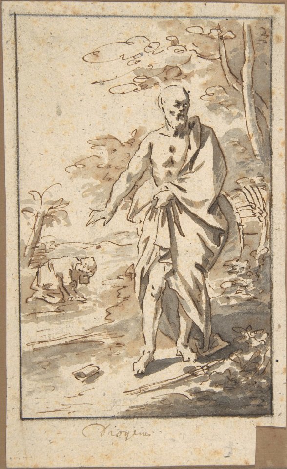 Diogenes Throwing His Cup to the Ground MET DP808498
