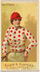 Earl of Zetland, from the Racing Colors of the World series (N22a) for Allen & Ginter Cigarettes MET DP835183