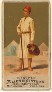 Egypt, from the Natives in Costume series (N16) for Allen & Ginter Cigarettes Brands MET DP834825