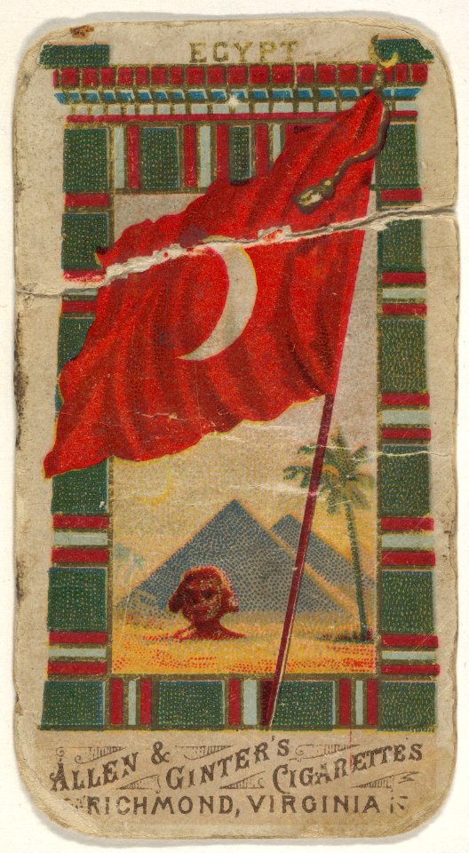 Egypt, from Flags of All Nations, Series 1 (N9) for Allen & Ginter Cigarettes Brands MET DP831956