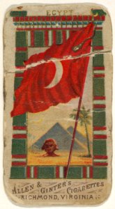Egypt, from Flags of All Nations, Series 1 (N9) for Allen & Ginter Cigarettes Brands MET DP831956