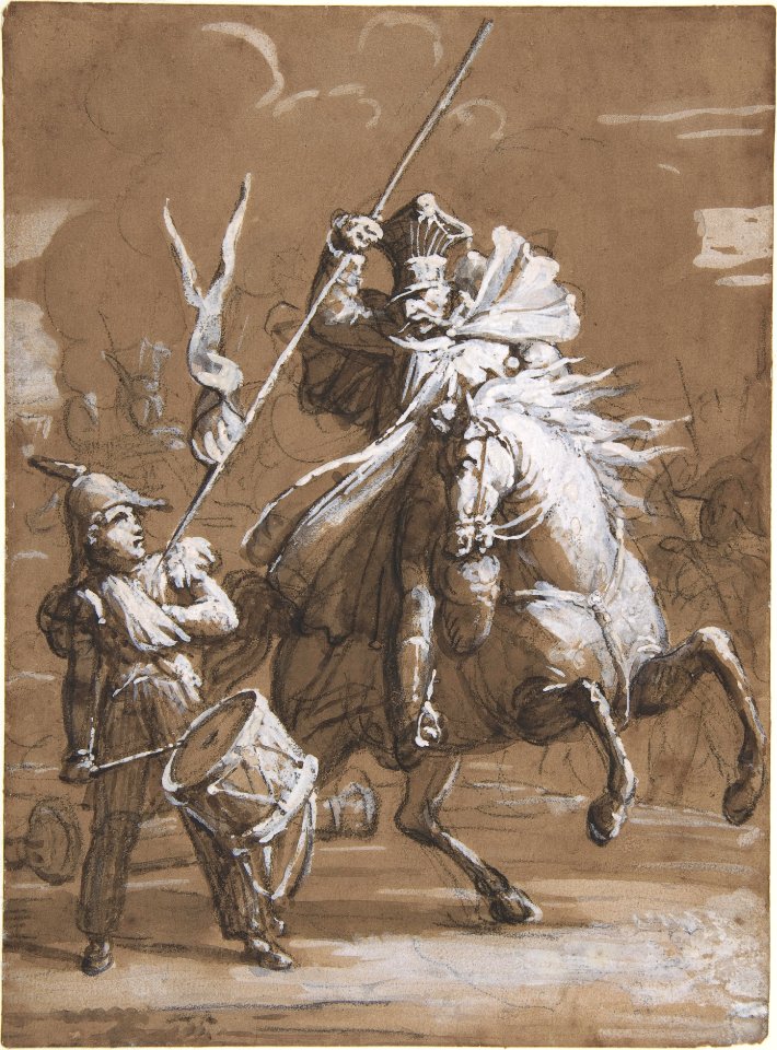 Drummer Boy Attacked by a Cossack MET DP808353