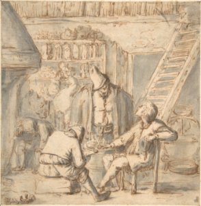 Drinkers in a Tavern MET DP800541