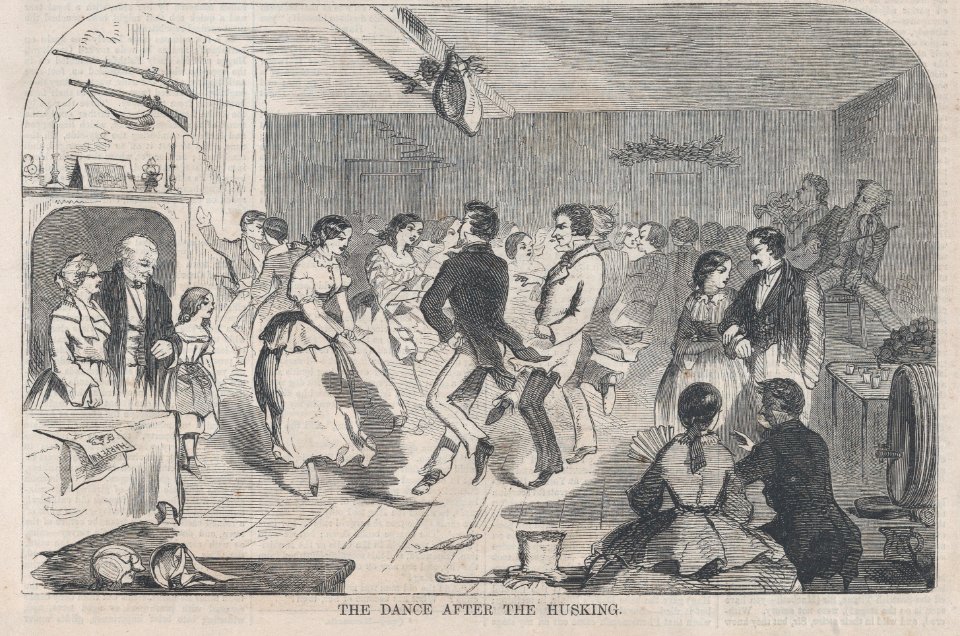 Driving Home the Corn and Dance after the Husking (Harper's Weekly, Vol. II) MET DP875165