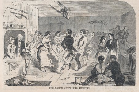 Driving Home the Corn and Dance after the Husking (Harper's Weekly, Vol. II) MET DP875165
