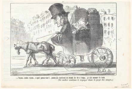 Driver.... driver!.... what are you thinking?, from 'The coachmen of Paris,' published in Le Journal Amusant MET DP877194